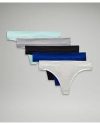 lululemon - Underease Mid-rise Thong Underwear 5 Pack - Lyst
