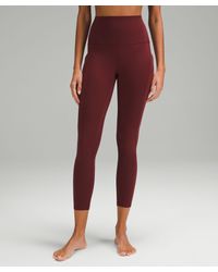 lululemon - Align High-rise Pants With Pockets - 25" - Color Red/burgundy - Size 20 - Lyst