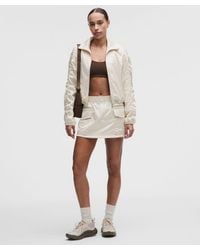 lululemon - – Stretch Satin Mid-Rise Cargo Mini Skirt – – Size Large - Lyst