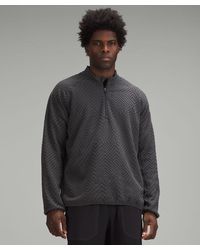 lululemon - Textured Hiking Half Zip Sweatshirt - Color Grey - Size L - Lyst