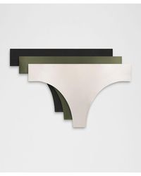 lululemon - – Invisiwear Mid-Rise Thong Underwear 3 Pack – – Size Large - Lyst