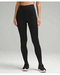 lululemon - Fast And Free High-rise Tight Leggings Pockets - 28" - Color Black - Size 0 - Lyst