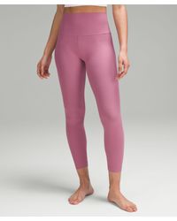 lululemon - Align Ribbed High-rise Pants - 25" - Color Pink/purple - Size 4 - Lyst