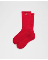lululemon - – Daily Essential Crew Socks – /Neon – Size Large - Lyst