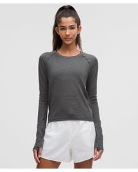 lululemon - Swiftly Tech Long-Sleeve Shirt 2.Waist Length Textured Knit - Lyst