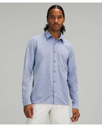 lululemon - Commission Long-sleeve Shirt - Color Blue/white - Size L - Lyst