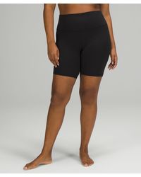 lululemon - Align High-rise Shorts Logo - 8" - Color Black - Size 8 - Lyst
