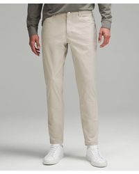 lululemon - Abc Slim-fit 5 Pocket Trousers 30"l Warpstreme - Color Khaki - Size 28 - Lyst