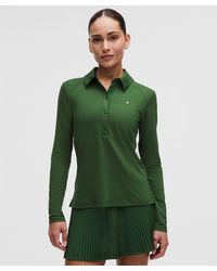 lululemon - Quick-Dry Long-Sleeve Polo Shirt - Lyst