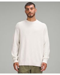lululemon - Textured Knit Crewneck Sweater - Color White - Size L - Lyst
