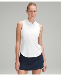 lululemon - Quick Dry Sleeveless Polo Shirt Curved Hem - Lyst