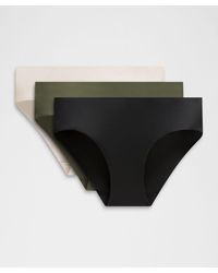 lululemon - – Invisiwear Mid-Rise Bikini Underwear 3 Pack – – Size Large - Lyst
