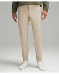 lululemon - Abc Slim-fit Trousers 30"l Warpstreme - Color Khaki - Size 28 - Lyst