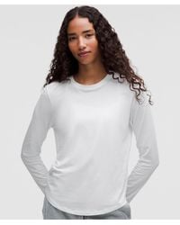 lululemon - Love Long-sleeve Shirt - Color White - Size 8 - Lyst