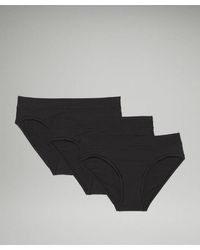 lululemon - – Underease Mid-Rise Bikini Underwear 3 Pack – – Size Large - Lyst