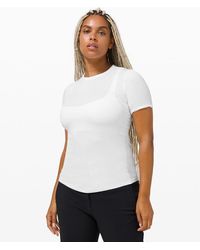 lululemon - Hold Tight Short-sleeve Shirt - Color White - Size 0 - Lyst