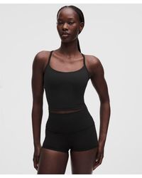 lululemon - – Flow Y Cropped Tank Top Light Support, B/C Cup – – Size Large - Lyst