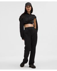 lululemon - – Cotton Fleece Mid-Rise Straight-Leg Pants Slnsh Collection – – Size Large - Lyst