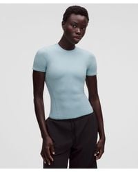 lululemon - – Wundermost Ultra-Soft Nulu Hip-Length Crewneck Shirt – – Size Large - Lyst