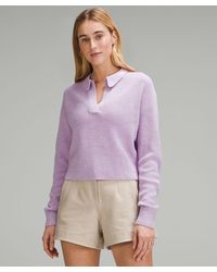 lululemon - Collared Merino Wool-blend Sweater - Lyst