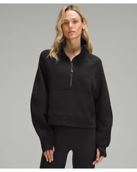 lululemon - Scuba Oversized Funnel-neck Half Zip Sweatshirt - Color Black - Size M/l - Lyst