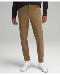 lululemon - Abc Slim-fit 5 Pocket Trousers 32"l Utilitech - Color Brown - Size 28 - Lyst