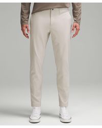lululemon - Abc Slim-fit Trousers 32"l Warpstreme - Color Khaki - Size 28 - Lyst