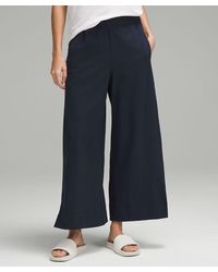 lululemon - Stretch Woven High-rise Wide-leg Cropped Pants - Color Blue - Size L - Lyst