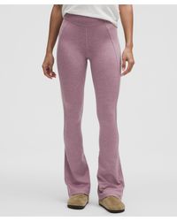 lululemon - Softy Suedey Split-Hem High-Rise Mini-Flare Pant - Lyst