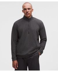 lululemon - Textured Double-Knit Cotton Half Zip - Lyst