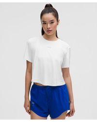 lululemon - – Pace Crush Cross-Back Graphic T-Shirt – – Size Large - Lyst
