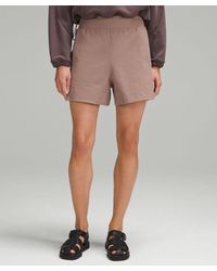 lululemon - Stretch Woven Relaxed-fit High-rise Shorts 4" - Lyst