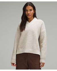 lululemon - Alpaca Wool-blend V-neck Sweater - Lyst
