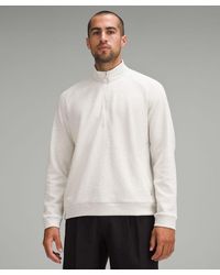 lululemon - – Textured Double-Knit Half Zip Sweatshirt – – Size Large - Lyst