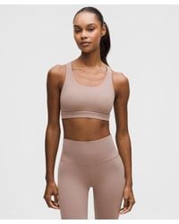 lululemon - – Wunder Train Mesh-Back Sports Bra Medium Support, B/C Cup – – Size 6 - Lyst