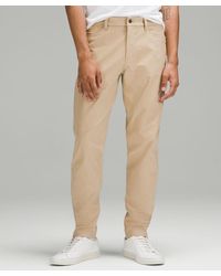 lululemon - Abc Slim-fit 5 Pocket Trousers 34"l Warpstreme - Color Khaki - Size 29 - Lyst