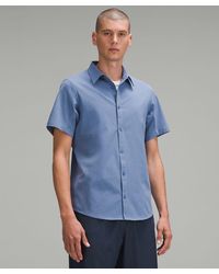 lululemon - Airing Easy Short-sleeve Shirt - Color Blue - Size L - Lyst