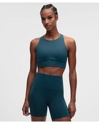 lululemon - – Energy High-Neck Longline Sports Bra Evolve Medium Support, B-D Cups – – Size Large - Lyst