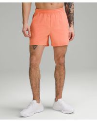 lululemon - Pace Breaker Linerless Shorts - 5" - Color Orange - Size L - Lyst