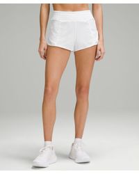 lululemon - Hotty Hot High-rise Lined Shorts - 2.5" - Color White - Size 10 - Lyst