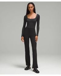 lululemon - Wundermost Ultra-Soft Nulu Square-Neck Long-Sleeve Bodysuit - Lyst
