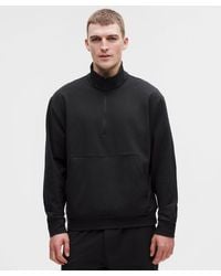 lululemon - – Heavyweight Soft Jersey Half Zip Sweatshirt – – Size Large - Lyst
