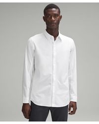 lululemon - New Venture Slim-fit Long-sleeve Shirt - Color White - Size 3xl - Lyst