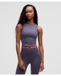 lululemon - Softy Suedey Crewneck Cropped Tank Top - Lyst