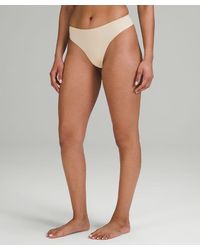 lululemon - Invisiwear Mid-rise Thong Underwear - Color White - Size 2xl - Lyst