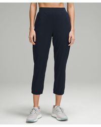 lululemon - Adapted State High-rise Cropped Joggers - Color Blue - Size 0 - Lyst
