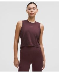 lululemon - Swiftly High-Low Cropped Tank Top - Lyst