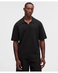 lululemon - Cotton-Blend Knit Short-Sleeve Polo Shirt - Lyst