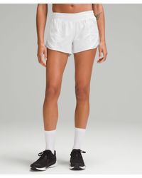 lululemon - Hotty Hot Low-rise Lined Shorts - 4" - Color White - Size 0 - Lyst