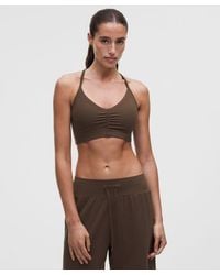 lululemon - Flow Y Ruched Bra - Lyst